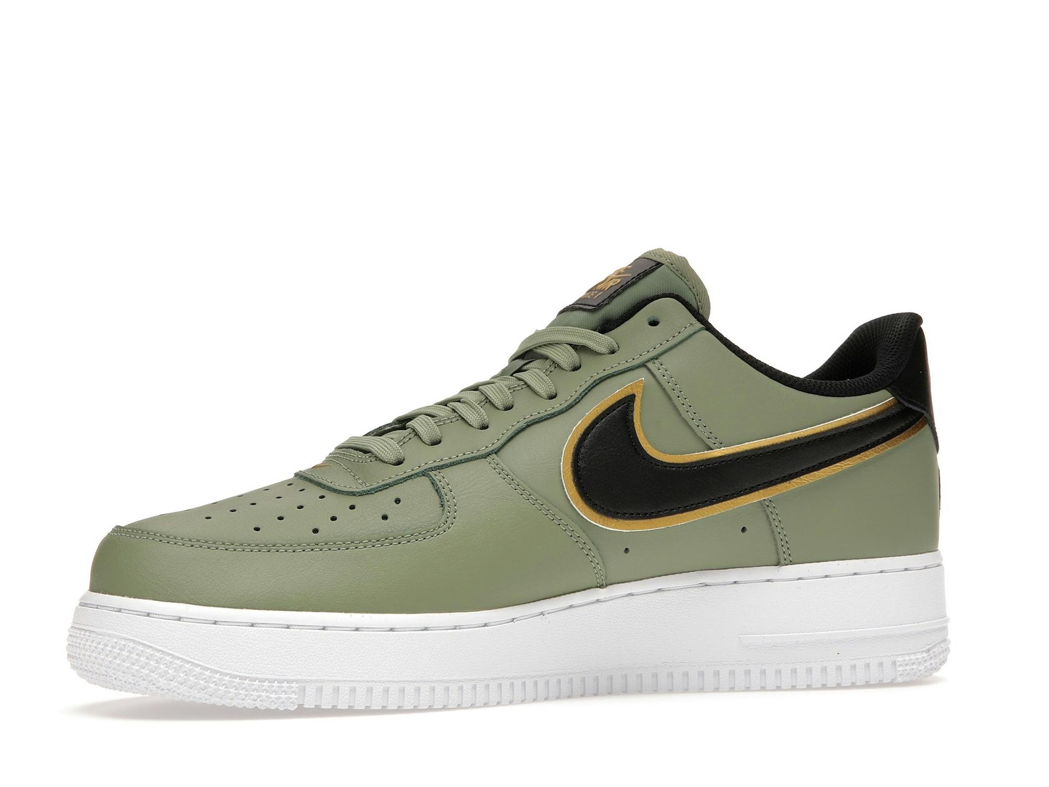 Air Force 1 Low ’07 LV8 Double Swoosh Olive Gold Black DA8481-300 - Image 5