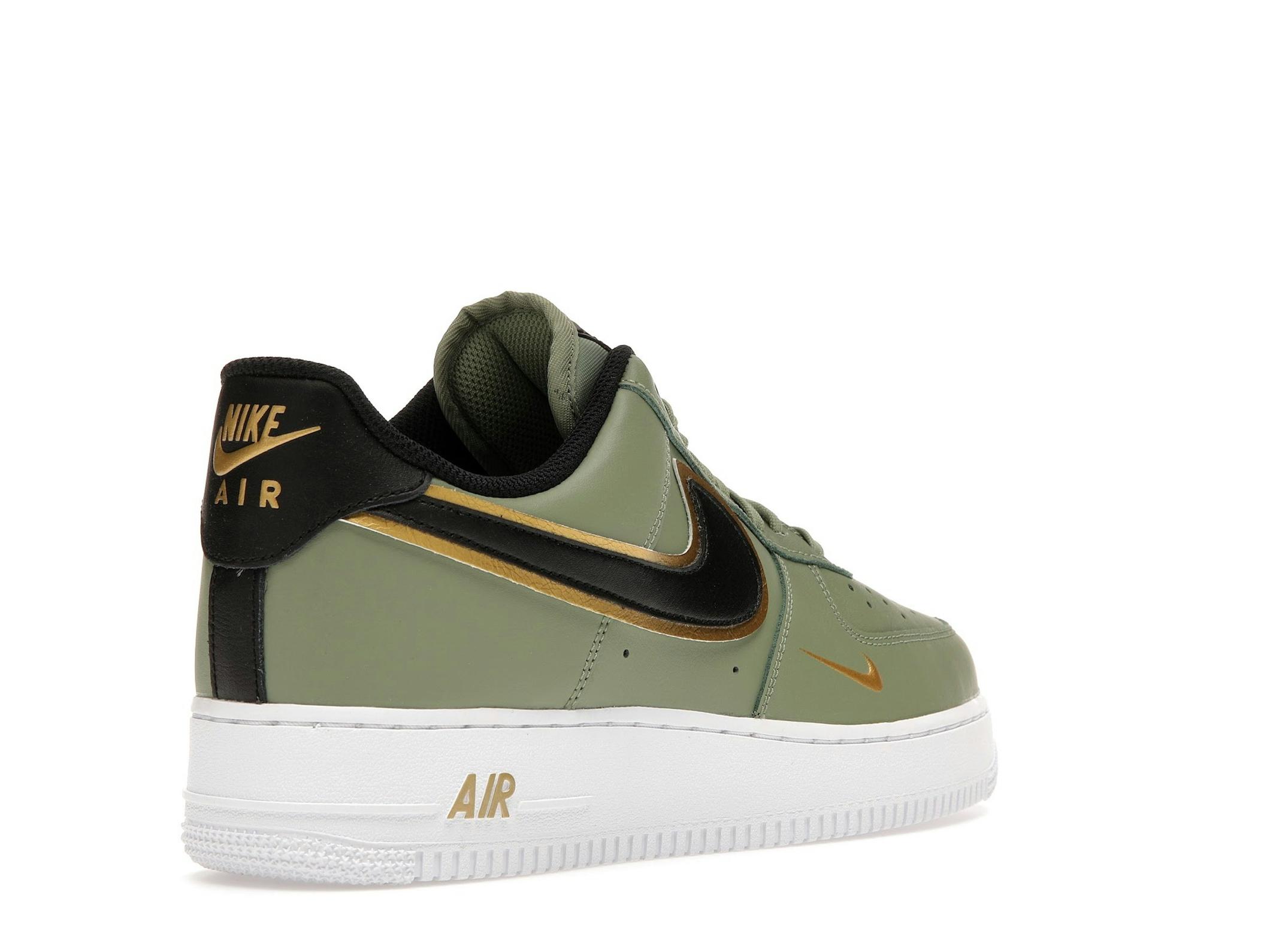 Air Force 1 Low ’07 LV8 Double Swoosh Olive Gold Black DA8481-300 - Image 8