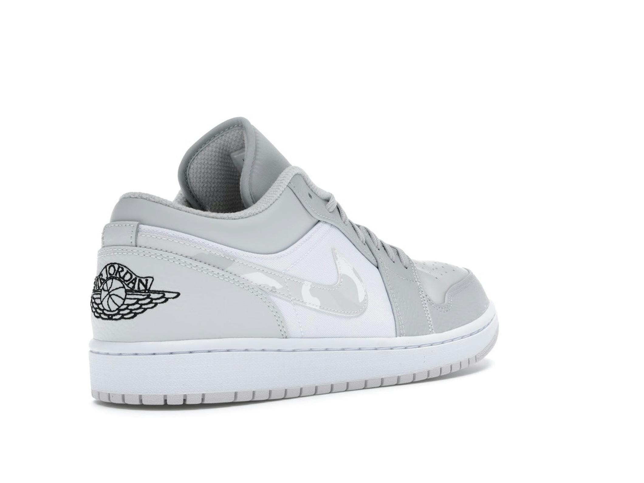 Jordan 1 Low White Camo DC9036-100 Sneakers - Image 8