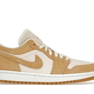 Jordan 1 Low SE Twine Orange Quartz Corduroy Women’s Sneaker DH7820-700