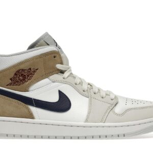 Jordan 1 Mid Tan Suede DO6726-100 White Team Red