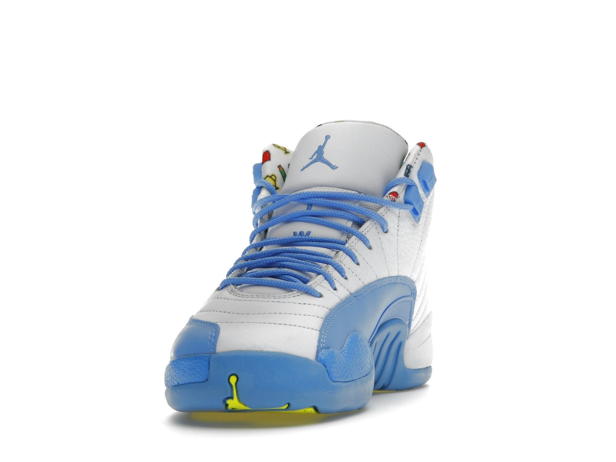 Jordan 12 Retro Emoji GS White Lemon Venom DQ4365-114 - Image 4
