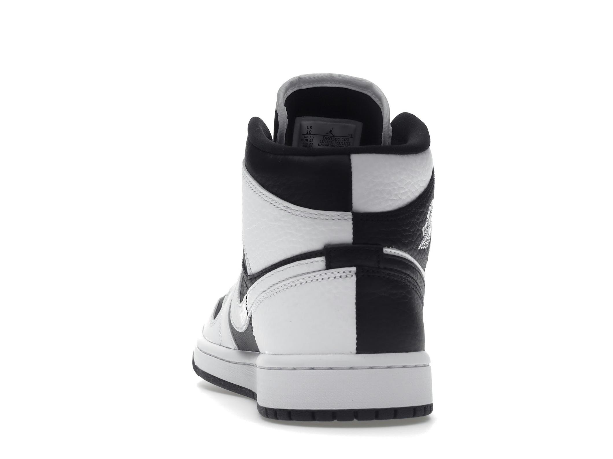 Jordan 1 Mid Split Black White Women’s DR0501-101 - Image 7