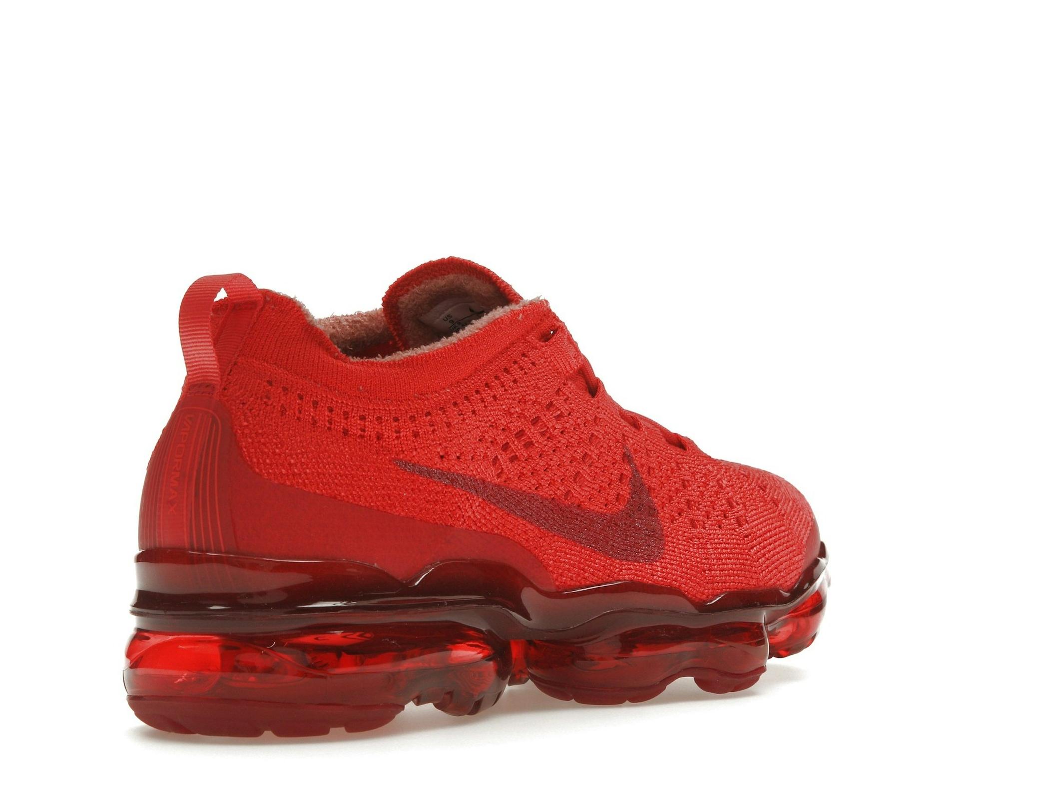 Air VaporMax 2023 Flyknit Triple Red Sneakers DV1678-600 - Image 8