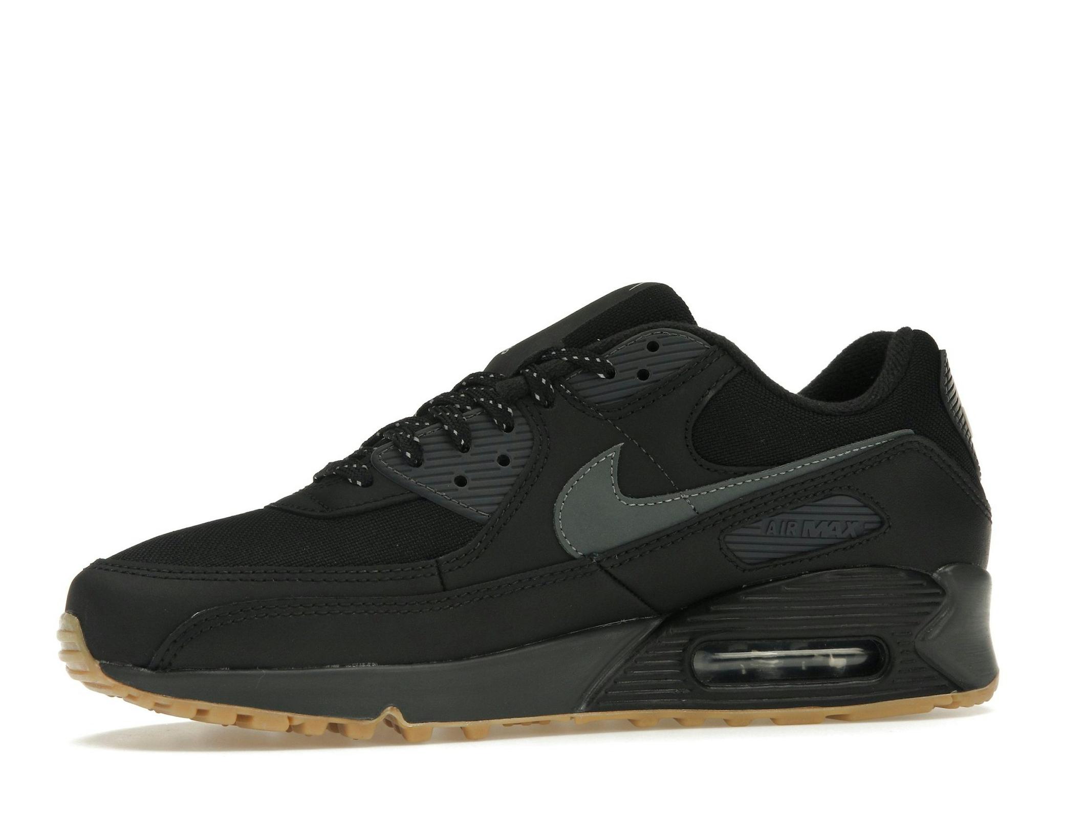 Air Max 90 Black Smoke Grey Gum Reflective FV0387-001 - Image 5