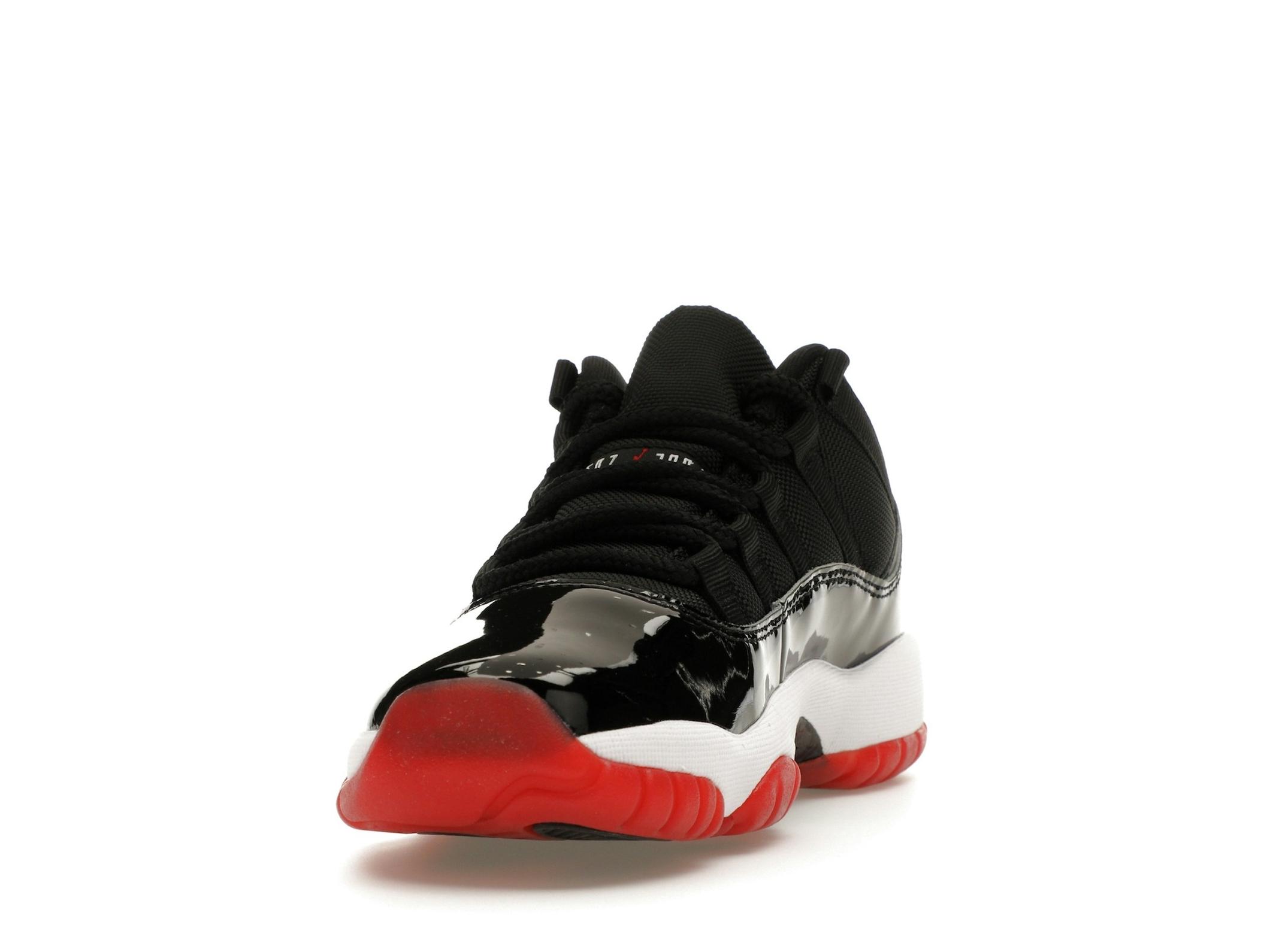 Jordan 11 Retro Low Bred GS (2025) Black Red White - Image 4