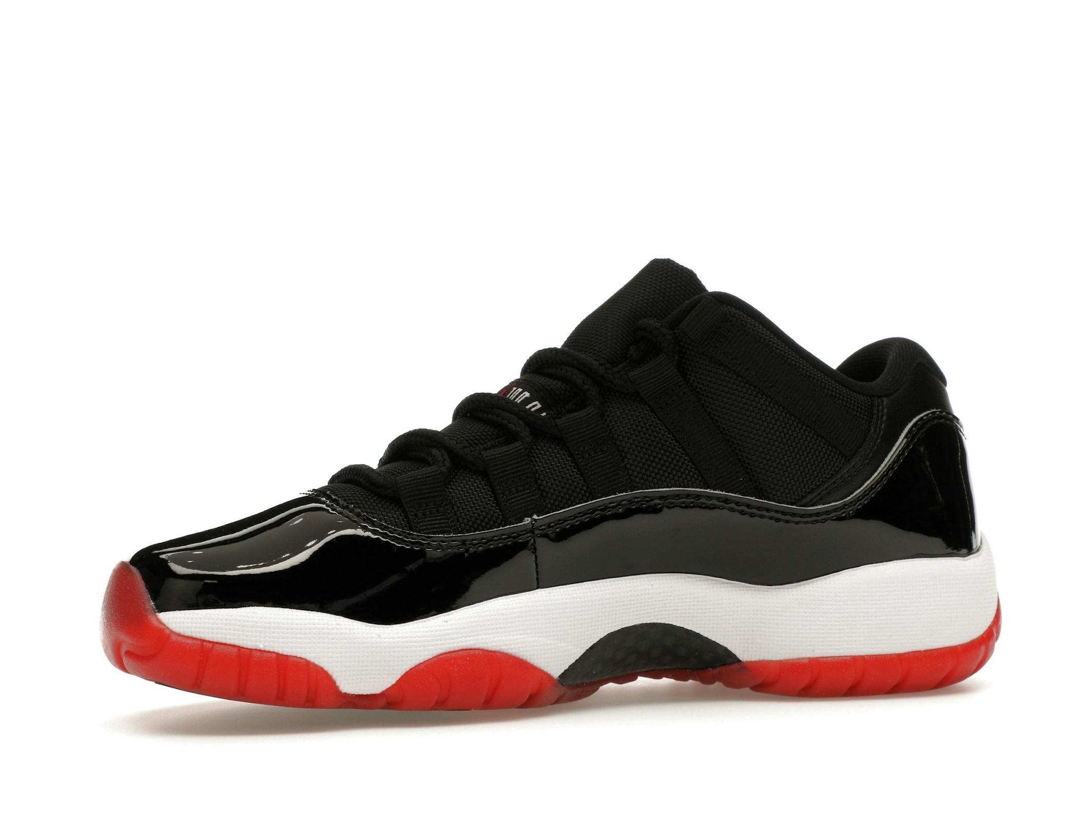 Jordan 11 Retro Low Bred GS (2025) Black Red White - Image 5
