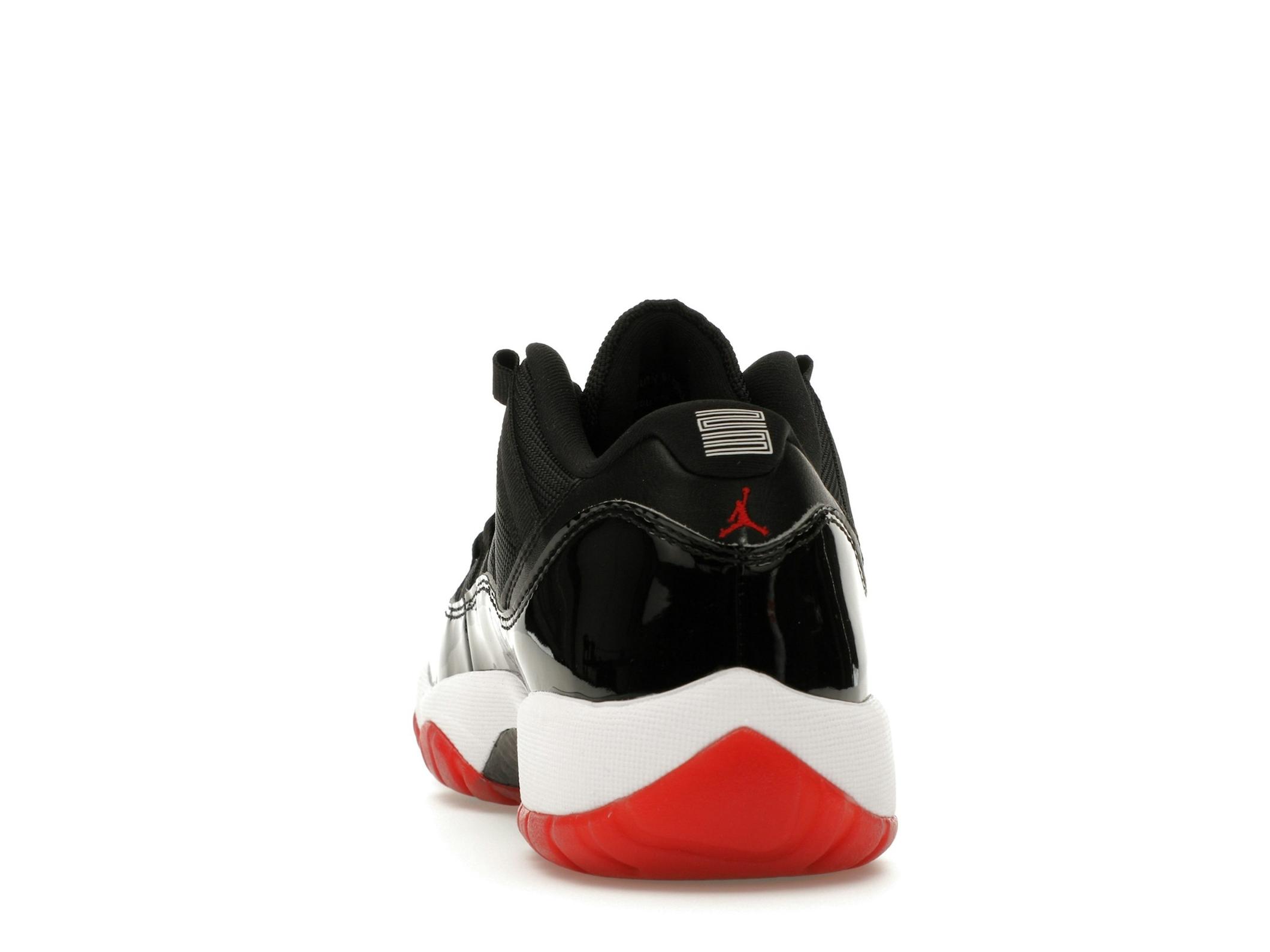 Jordan 11 Retro Low Bred GS (2025) Black Red White - Image 7