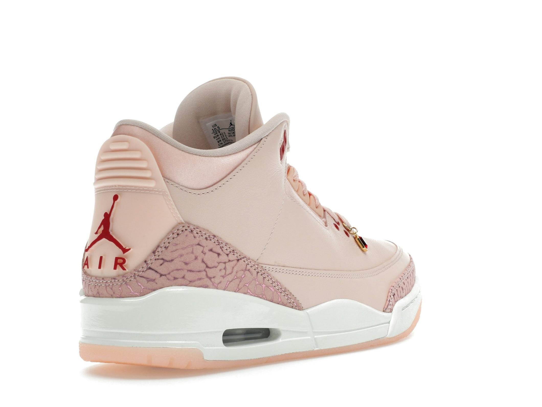 Jordan 3 Retro Valentine’s Day Women’s (2025) Washed Coral Sneakers - Image 8