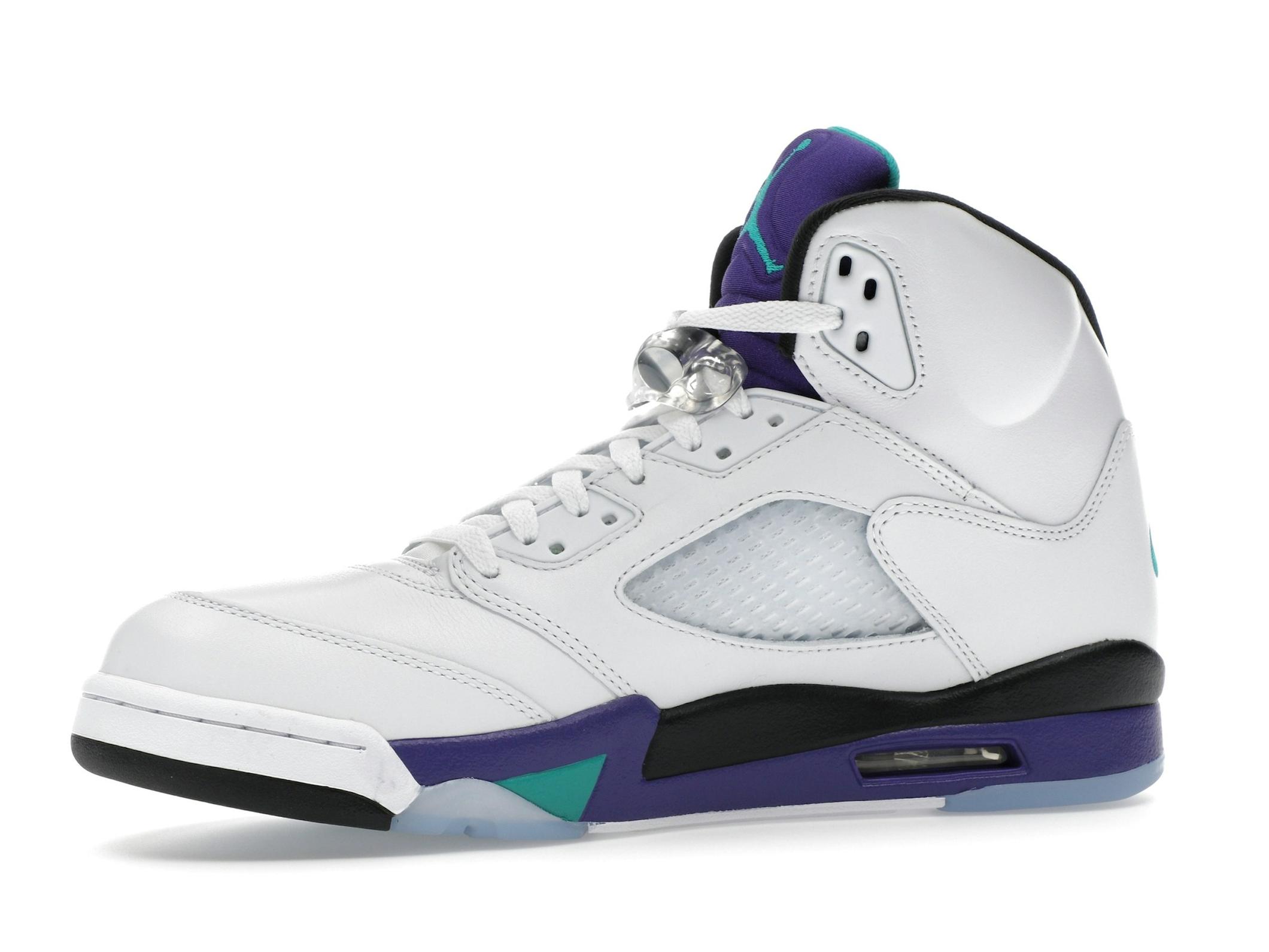 Jordan 5 Retro Grape 2025 White Grape Ice New Emerald HQ7978-100 - Image 5