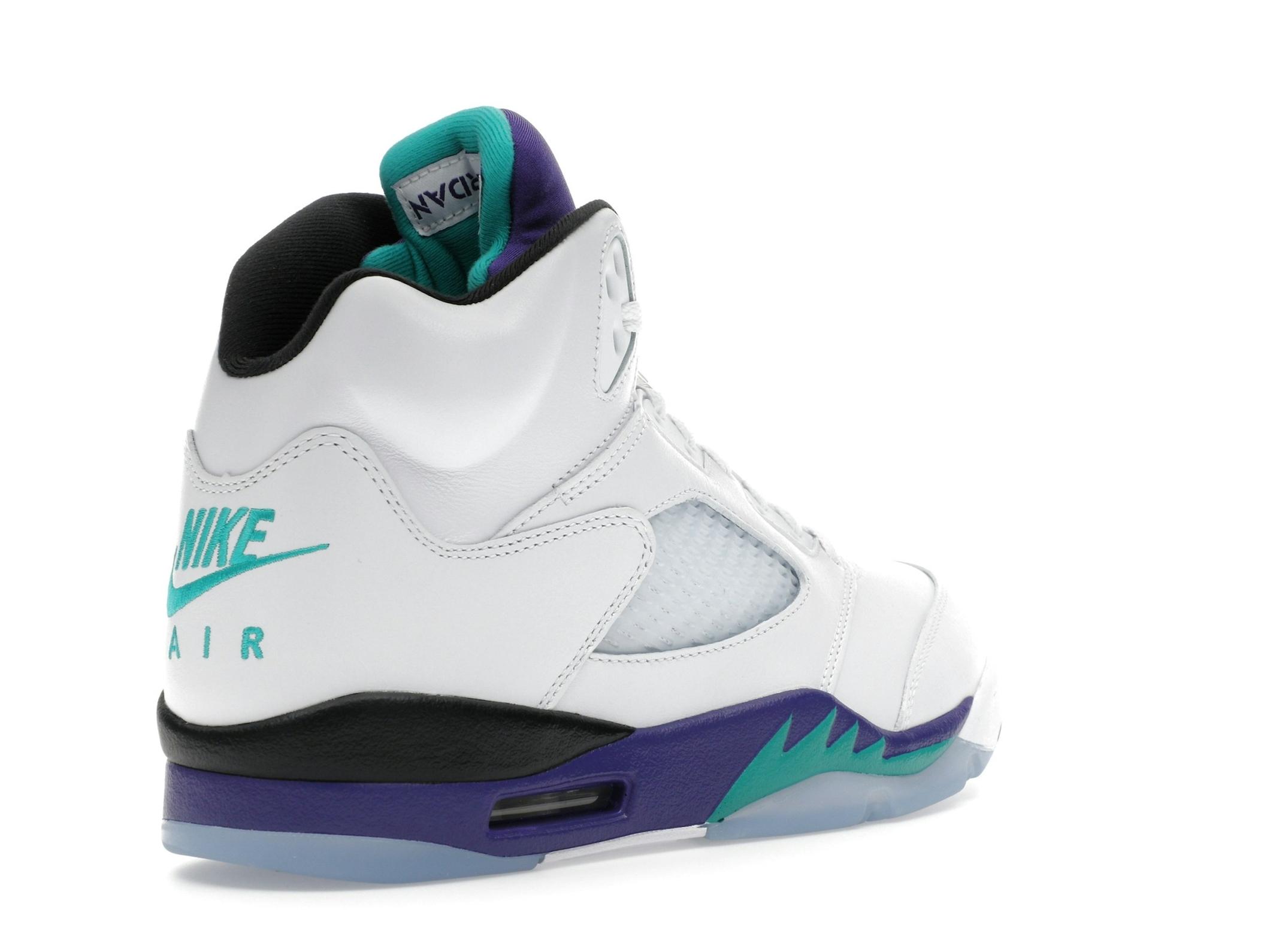 Jordan 5 Retro Grape 2025 White Grape Ice New Emerald HQ7978-100 - Image 8