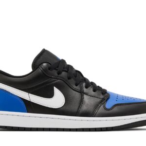 Jordan 1 Low Black Royal Toe Sneakers – 553558-042