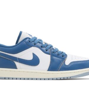 Jordan 1 Low Industrial Blue Sneakers – FN5214-141 – White/Sail/Industrial Blue