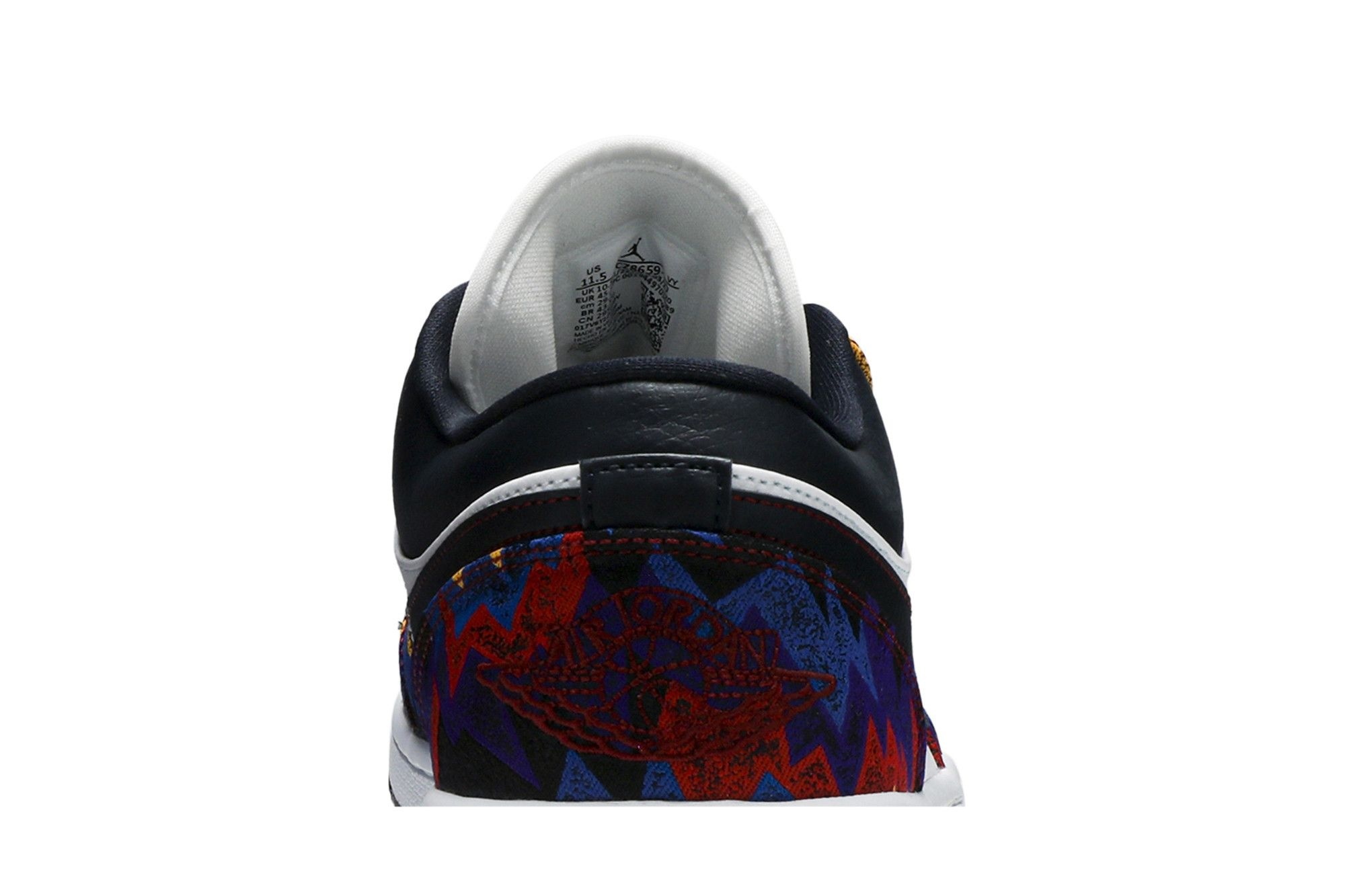 Jordan 1 Low Nothing But Net Sneakers – CZ8659-100 – White/Dark Obsidian-Team Red - Image 7