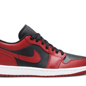 Jordan 1 Low Reverse Bred Sneakers – 553558-606 – Gym Red/Black/White