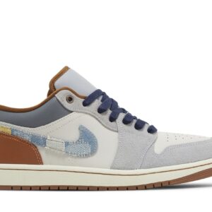 Jordan 1 Low SE Phantom Repaired Denim Swoosh – FZ5042-041