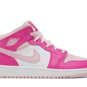 Jordan 1 Mid Fierce Pink (GS) – FD8780-116 – White/Pink Leather Sneakers