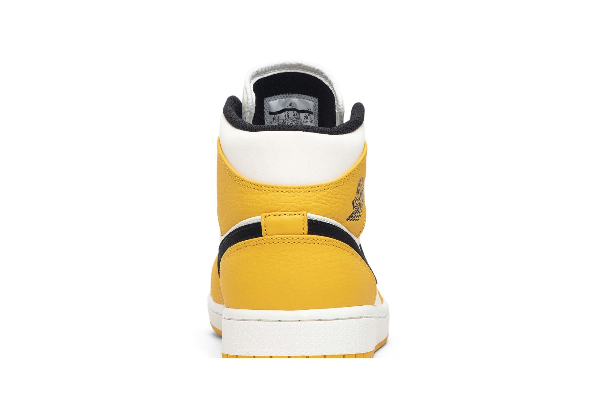 Jordan 1 Mid SE Lakers Sneakers – 852542-700 – University Gold/Black/Pale Ivory/Court Purple/Sail - Image 7