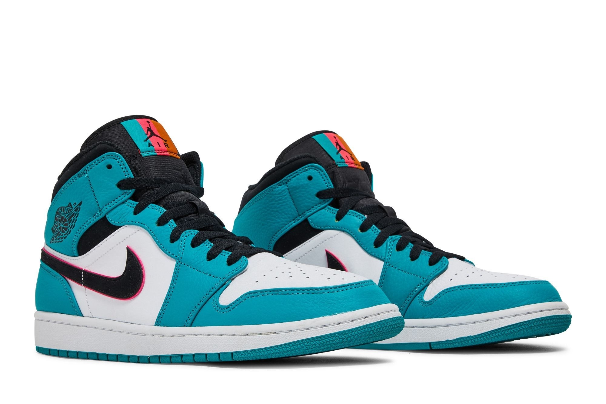 Jordan 1 Mid South Beach Sneakers – 852542-306 – Turbo Green/Black/Hyper Pink/Orange Peel - Image 8