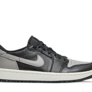 Jordan 1 Retro Low Golf Shadow Shoes – DD9315-001 – Black/Medium Grey-Sail