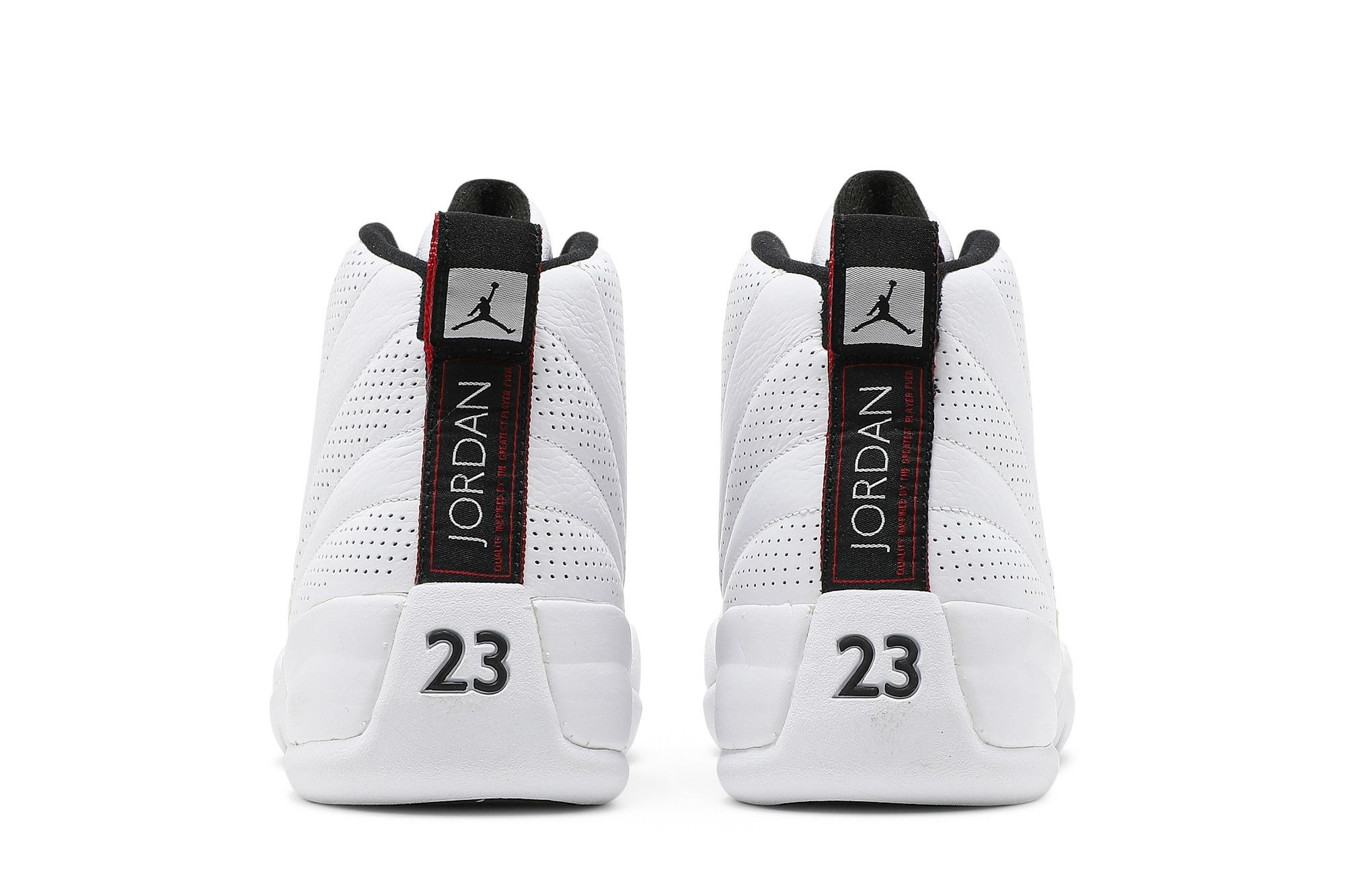 Jordan 12 Retro Rising Sun Sneakers – White/Varsity Red-Black – 130690-163 - Image 6