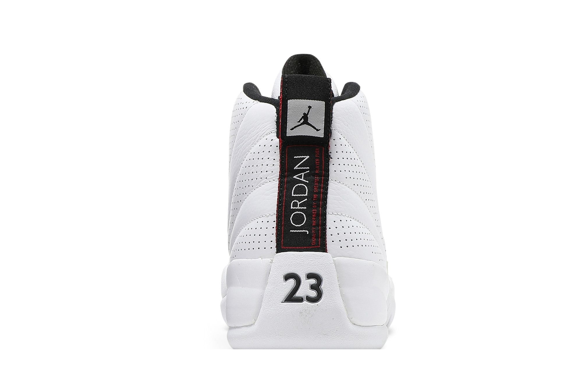 Jordan 12 Retro Rising Sun Sneakers – White/Varsity Red-Black – 130690-163 - Image 7