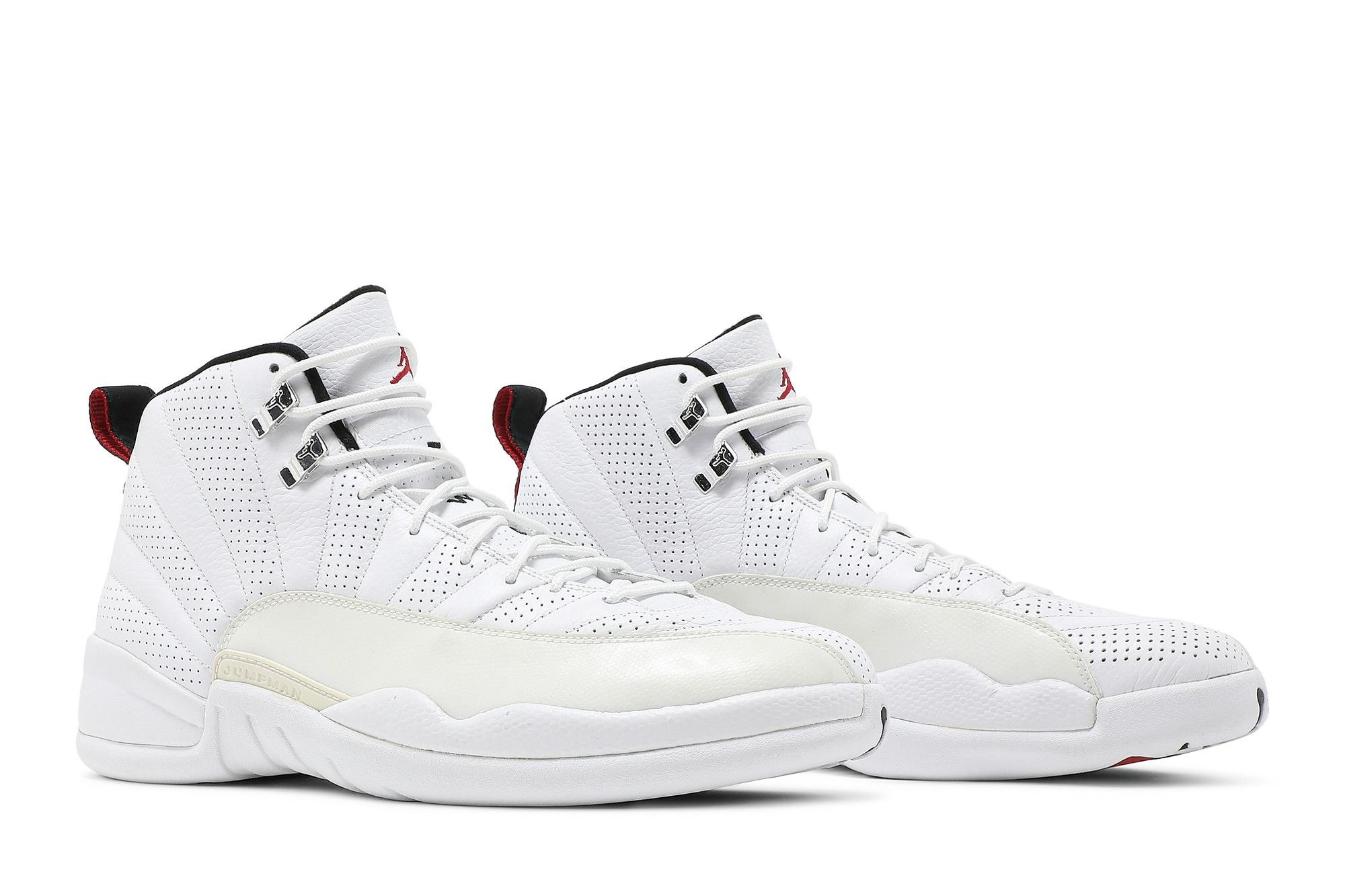 Jordan 12 Retro Rising Sun Sneakers – White/Varsity Red-Black – 130690-163 - Image 8