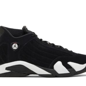 Jordan 14 Retro Black White Sneakers – 487471-016
