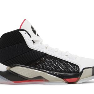 Jordan 38 Fundamentals (Clear Sole) Sneakers – DZ3356-106 – White/Black/Siren Red