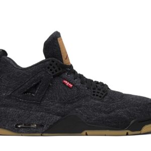 Jordan 4 Retro Levi’s Black (Blank Tag) Sneakers – AO2571-001