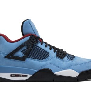 Jordan 4 Retro Travis Scott Cactus Jack Sneakers – 308497-406 – University Blue/Black-Varsity Red