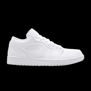 Jordan Air Jordan 1 Low Triple White Leather Sneakers (2019) – 553558-111