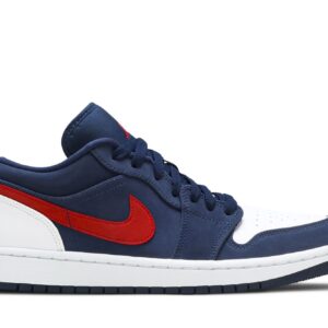 Jordan Air Jordan 1 Low USA Sneakers – CZ8454-400 – Midnight Navy/Gym Red-White