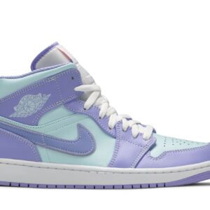 Jordan Air Jordan 1 Mid Purple Aqua Sneakers – 554724-500