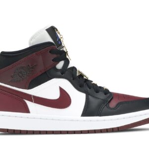 Jordan Air Jordan 1 Mid SE Women’s Shoe – Black/Dark Beetroot-White, CZ4385-016