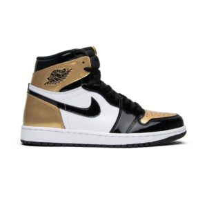 Jordan Air Jordan 1 Retro High Gold Top 3 Sneakers – Black/Black-Metallic Gold – 861428-001