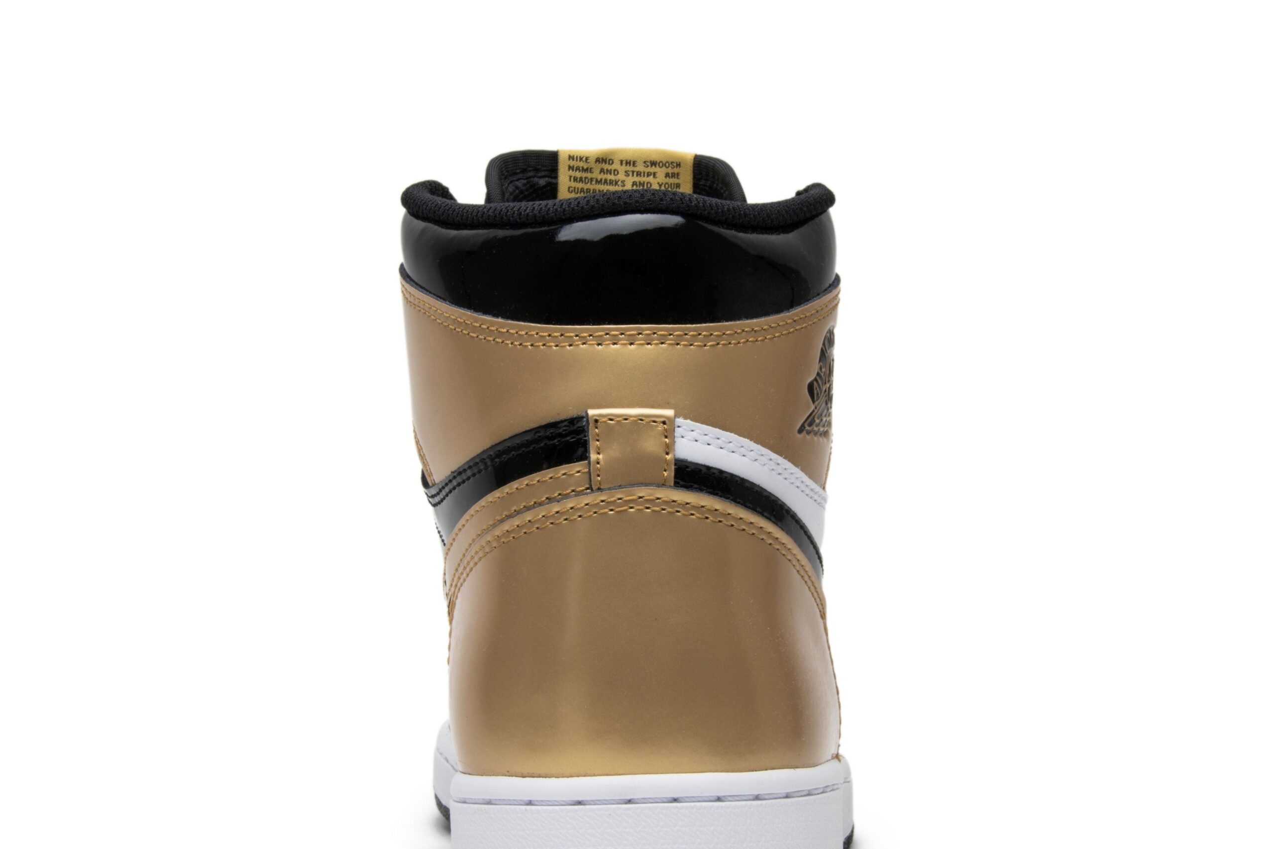 Jordan Air Jordan 1 Retro High Gold Top 3 Sneakers – Black/Black-Metallic Gold – 861428-001 - Image 7