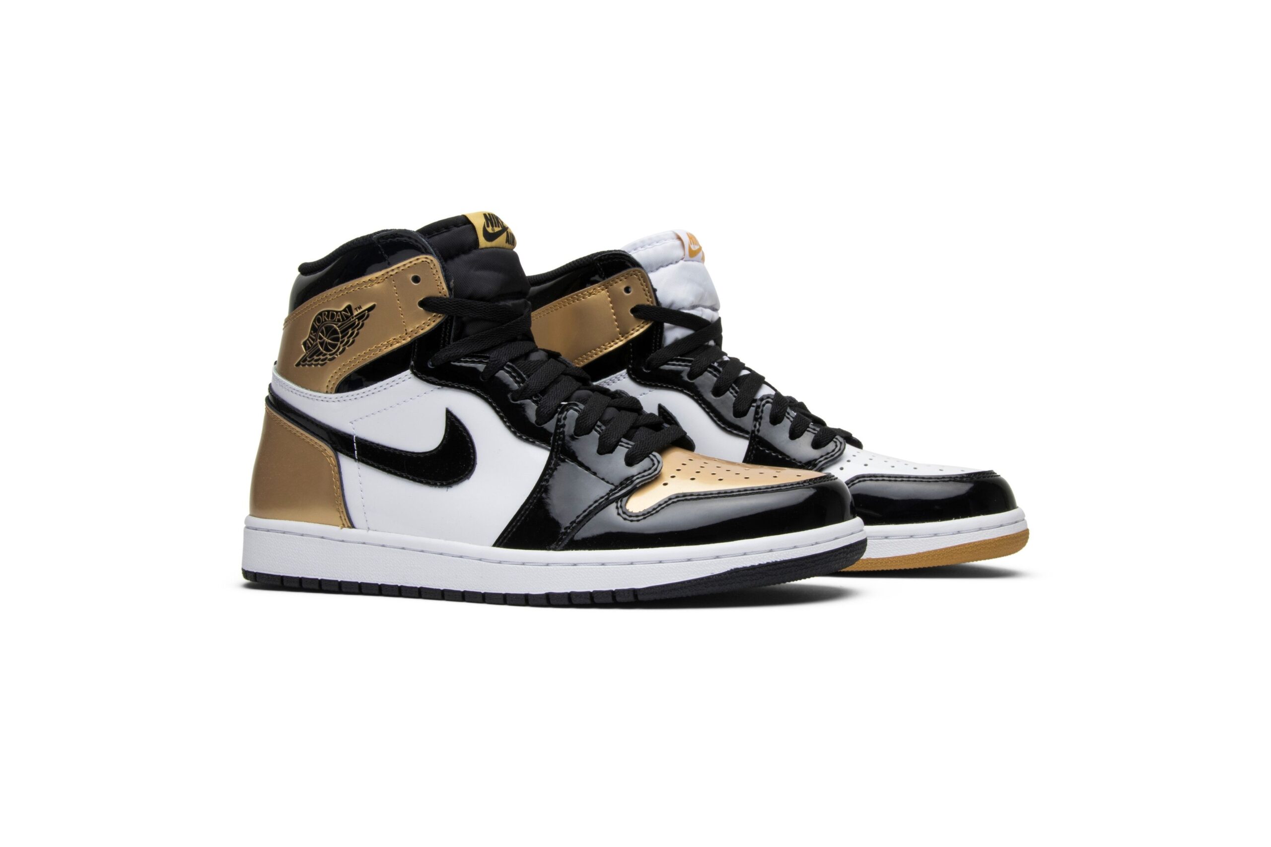 Jordan Air Jordan 1 Retro High Gold Top 3 Sneakers – Black/Black-Metallic Gold – 861428-001 - Image 8