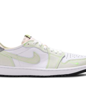 Jordan Air Jordan 1 Retro Low White Ghost Green Black Sneakers – DM7837-103