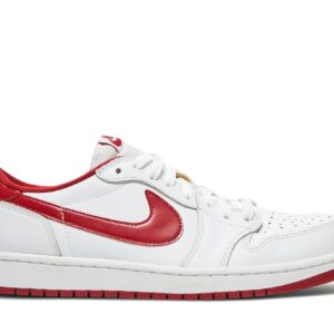 Jordan Air Jordan 1 Retro Low White Varsity Red Sneakers – 705329-101