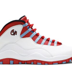Jordan Air Jordan 10 Retro Chicago Flag Sneakers – White/University Blue/Black/Bright Crimson – 310805-114