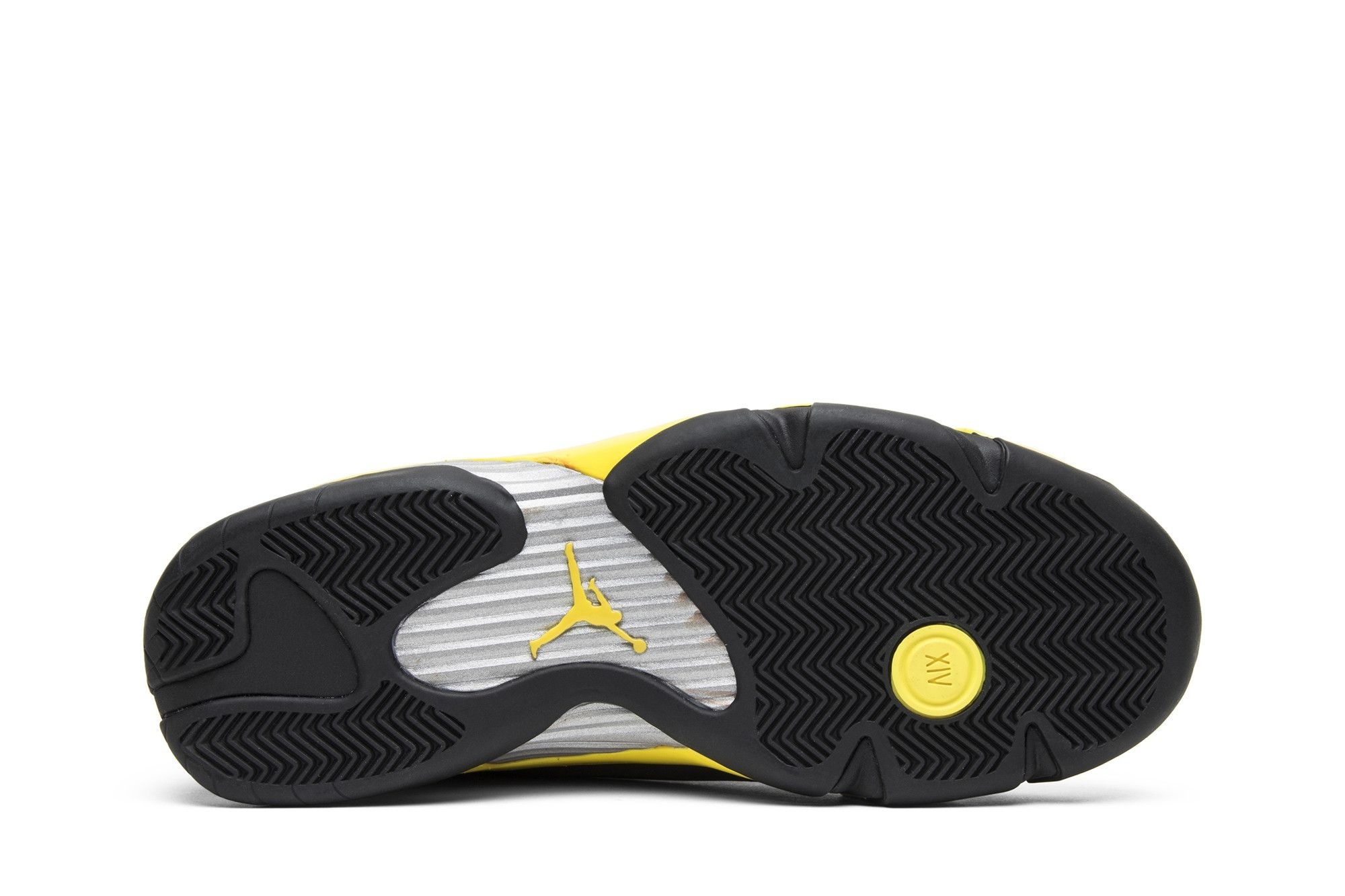 Jordan Air Jordan 14 Retro Thunder Sneakers – Black/Vibrant Yellow/White – 487471-070 - Image 4