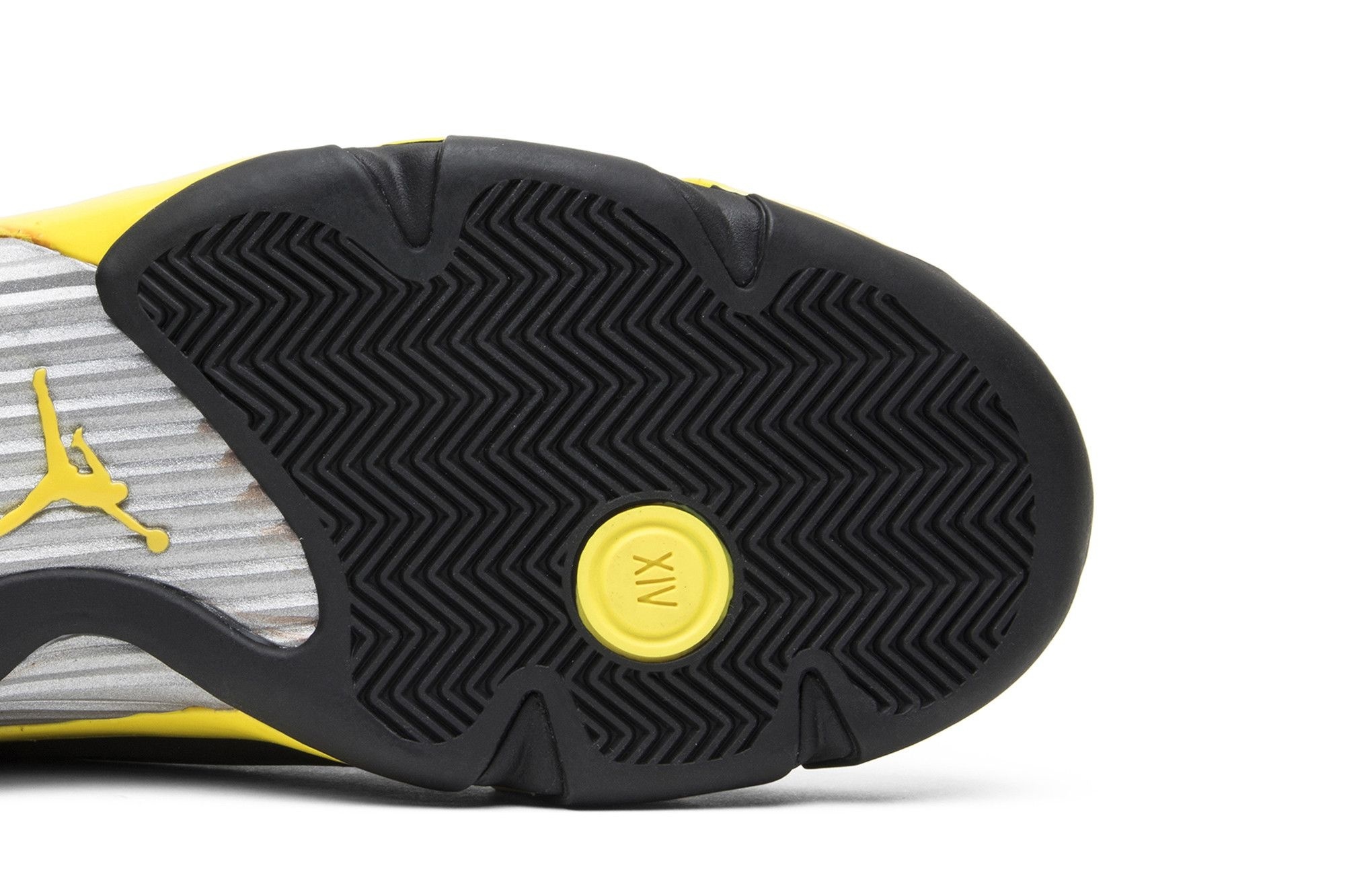 Jordan Air Jordan 14 Retro Thunder Sneakers – Black/Vibrant Yellow/White – 487471-070 - Image 5