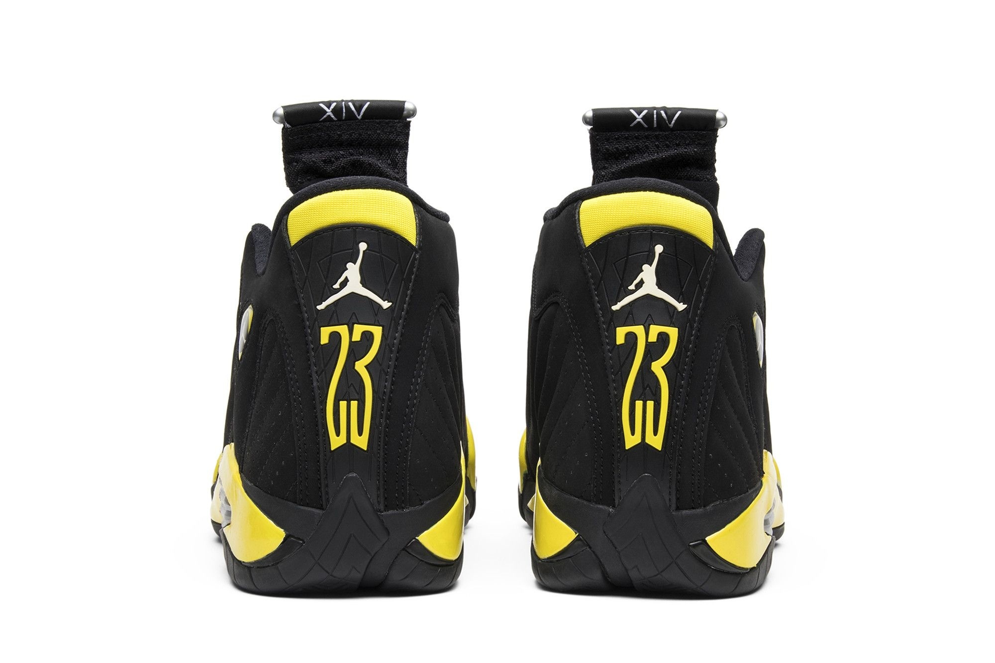 Jordan Air Jordan 14 Retro Thunder Sneakers – Black/Vibrant Yellow/White – 487471-070 - Image 6