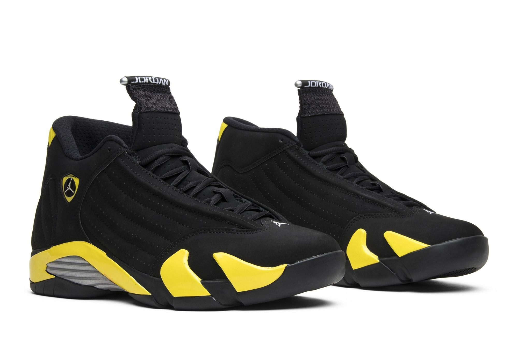 Jordan Air Jordan 14 Retro Thunder Sneakers – Black/Vibrant Yellow/White – 487471-070 - Image 8