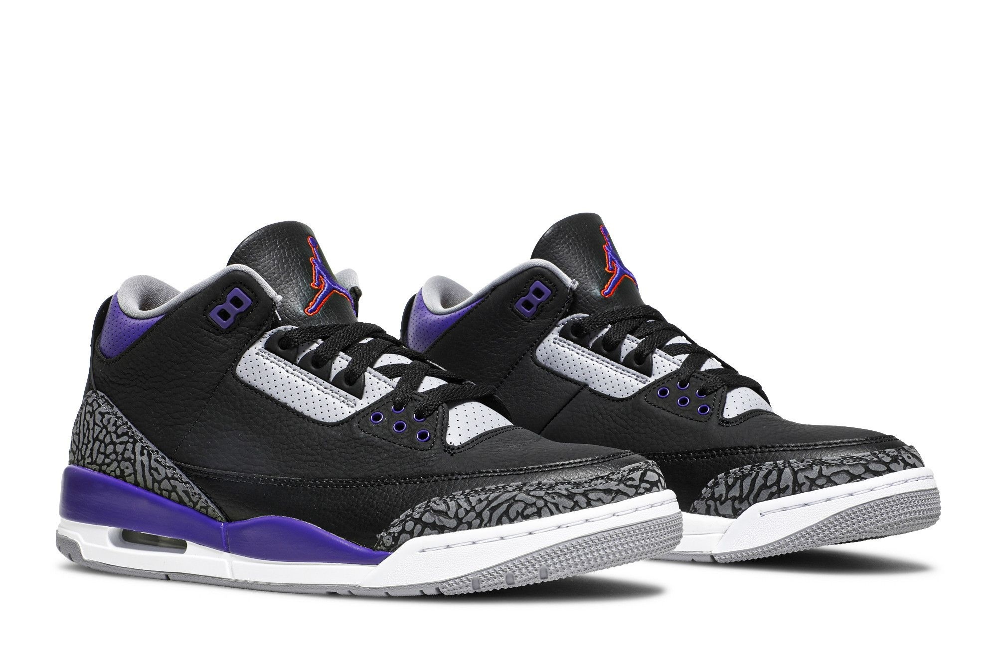 Jordan Air Jordan 3 Retro Black Court Purple Sneakers – CT8532-050 - Image 8