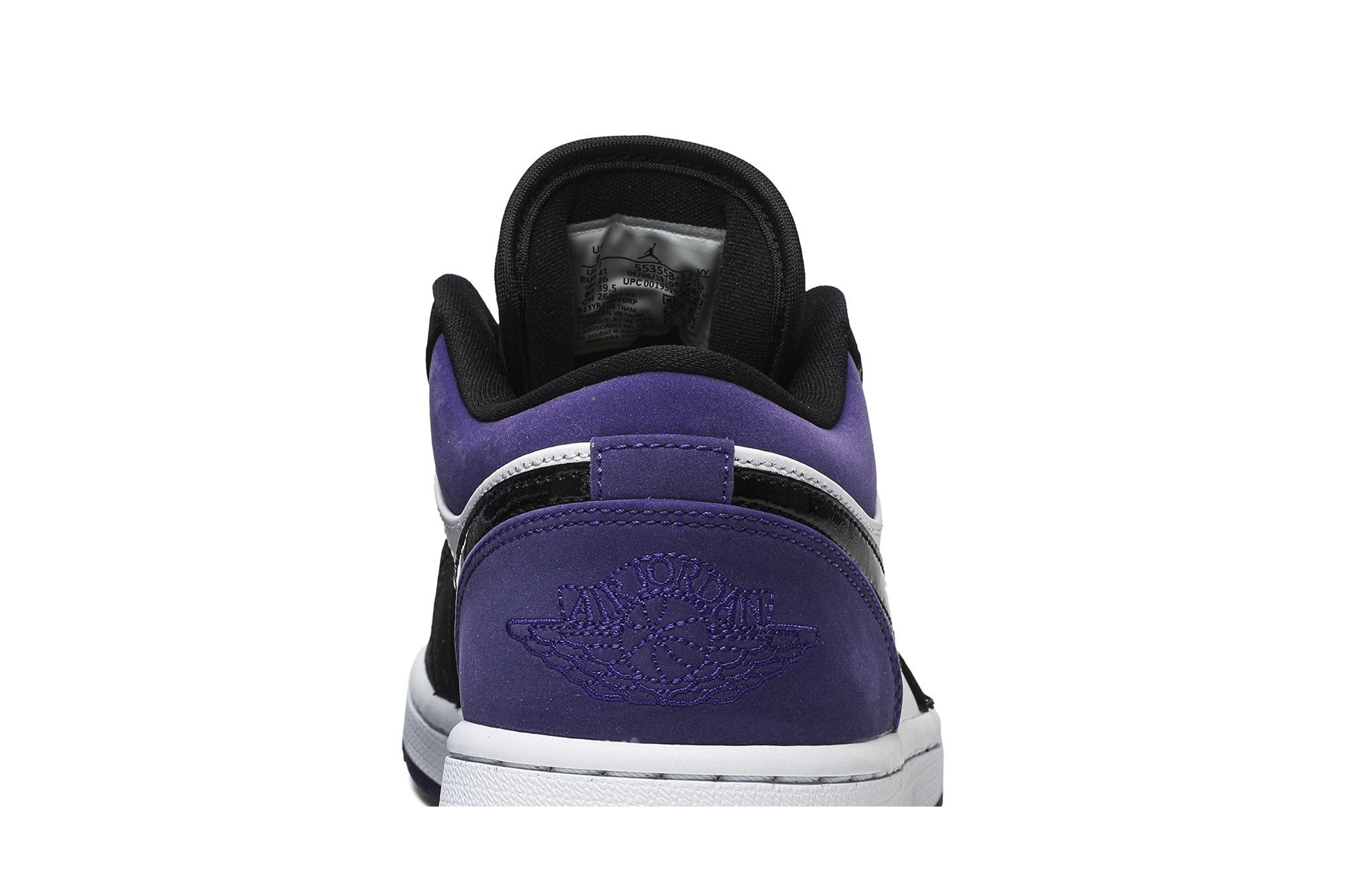 Air Jordan 1 Low Court Purple Sneakers – 553558-125 - Image 7