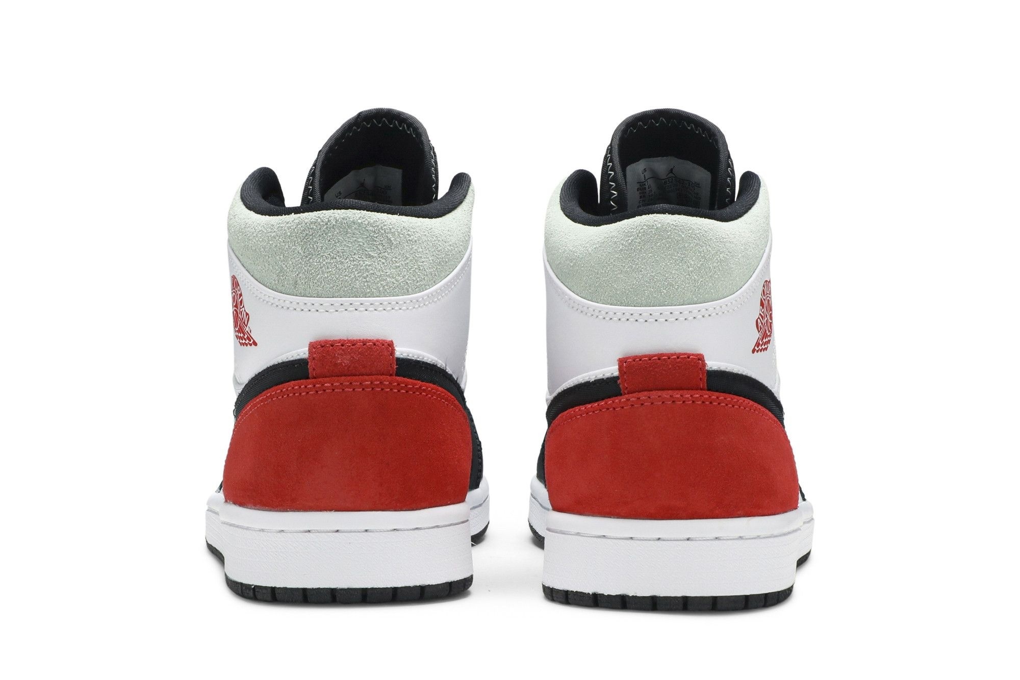 Air Jordan 1 Mid SE Red Black Toe Sneakers – 852542-100 - Image 6