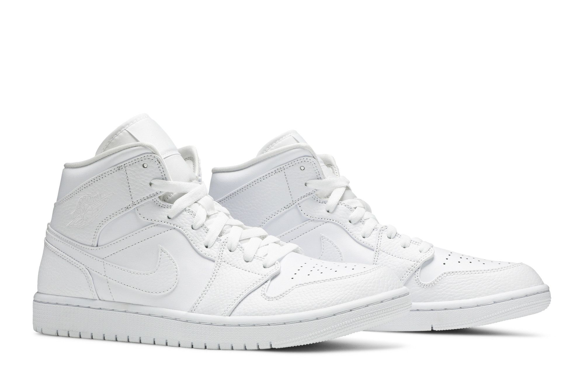 Air Jordan 1 Mid Triple White 2 (2020) – 554724-130 - Image 8