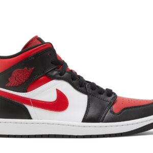 Air Jordan 1 Mid White Black Red (2022) – 554724-079